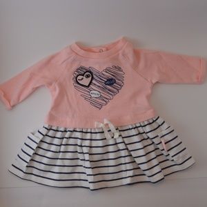 Pink & Stripes Heart Dress
